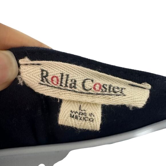 Navy Blue Wrap Dress - Picture 8 of 10